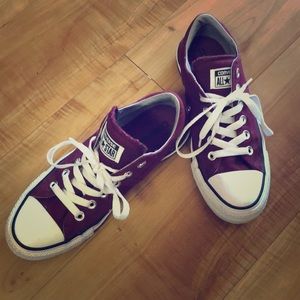 Maroon Converse Sneakers